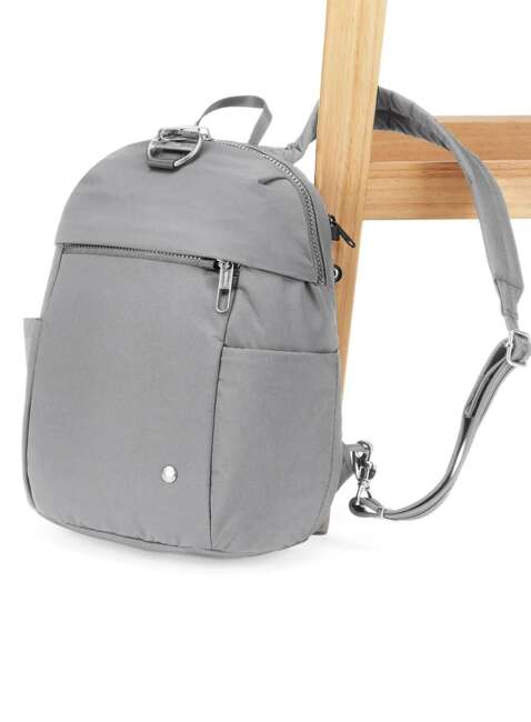 Plecak antykradzieżowy damski Pacsafe Citysafe® CX Petite - econyl gravity grey