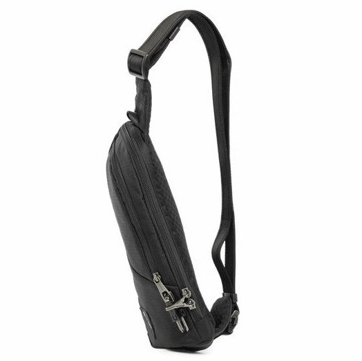Plecak antykradzieżowy na jedno ramię Pacsafe Vibe 150 - jet black