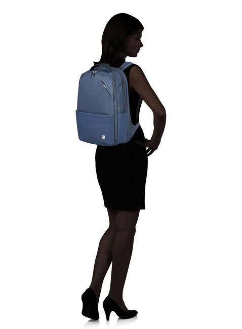 Plecak damski biznesowy Samsonite Workationist 15,6 + CLOTHES COMP - blueberry