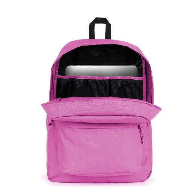 Plecak dla dziewczyny JanSport SuperBreak Plus - purple orchid