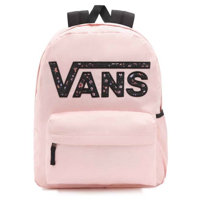 Plecak do szkoły Vans Realm Flying V z boczną kieszenią - powder pink