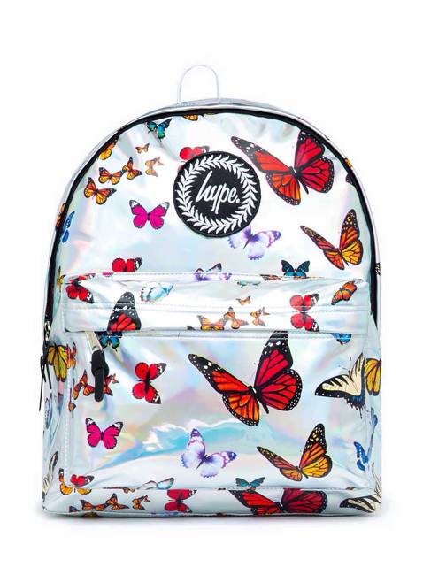 Plecak do szkoły dziewczęcy Hype Backpack - holo butterfly