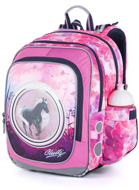 Plecak do szkoły dziewczęcy Topgal Endy klasy 1-3 - różowy z koniem