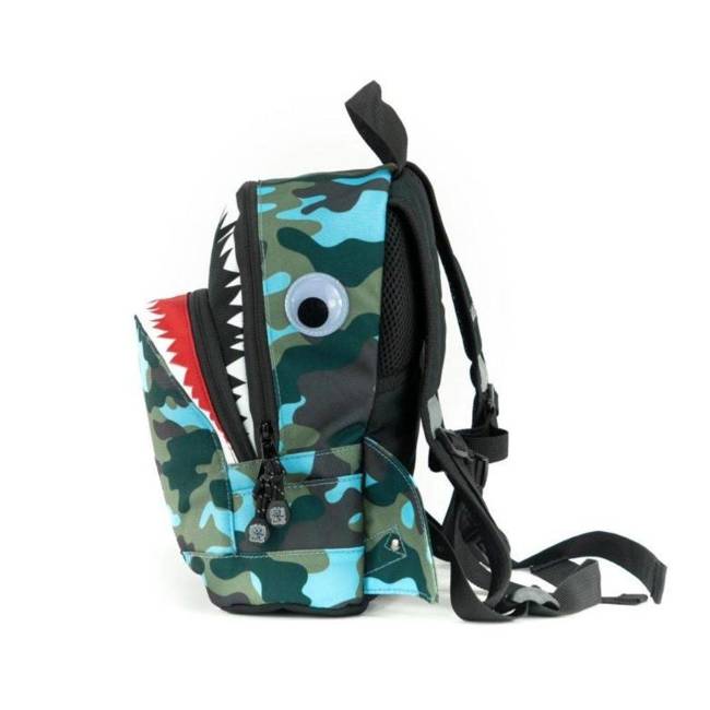 Plecak dziecięcy Pick & Pack Shark Shape S - camo light blue