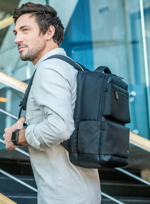 Plecak miejski Hedgren Drive RFID Backpack - elegant blue