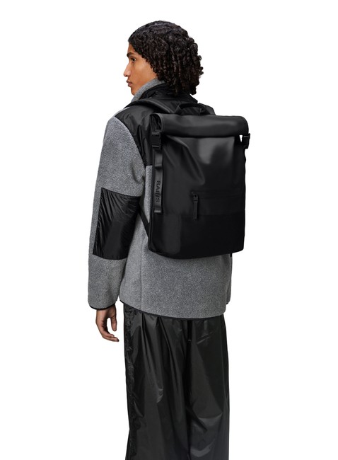 Plecak miejski Rains Trail Rolltop Backpack W3 - black