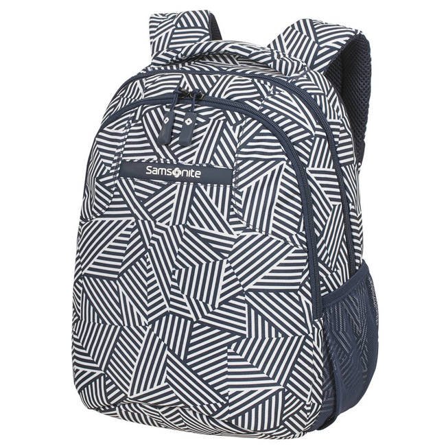 Plecak miejski Samsonite Rewind Backpack S - navy blue stripes