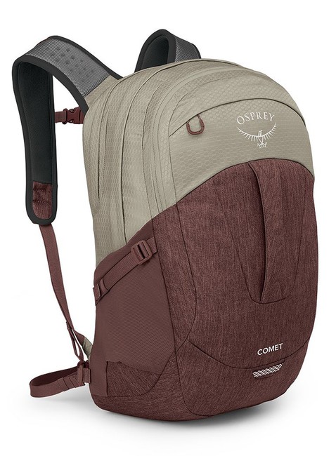 Plecak miejski podróżny Osprey Comet 30 - saw dust tan / raisin red