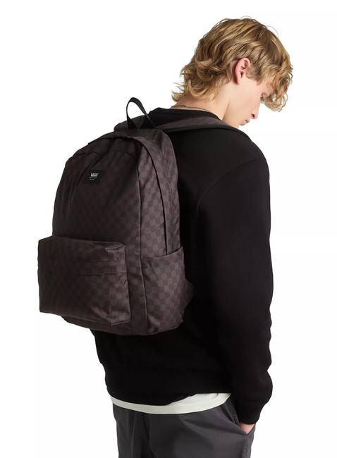 Plecak młodzieżowy Vans Old Skool Check Backpack - black / charcoal