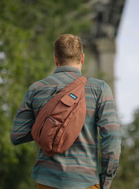 Plecak na jedno ramię Kavu Rope Bag - red ochre	