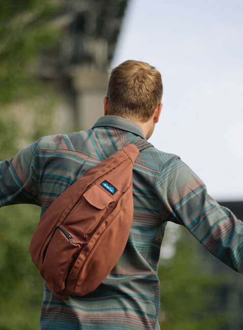 Plecak na jedno ramię Kavu Rope Bag - red ochre	