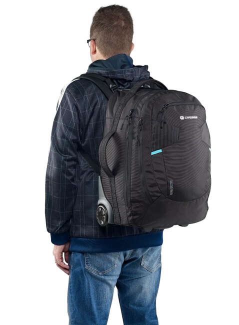 Plecak na kółkach torba podręczna Caribee Stratos Hybrid 42 l - black