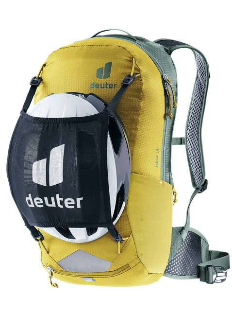 Plecak rowerowy Deuter Race 16 l - turmeric / ivy