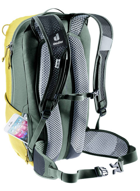 Plecak rowerowy Deuter Race 16 l - turmeric / ivy