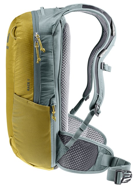 Plecak rowerowy Deuter Race 8 l - turmeric / ivy