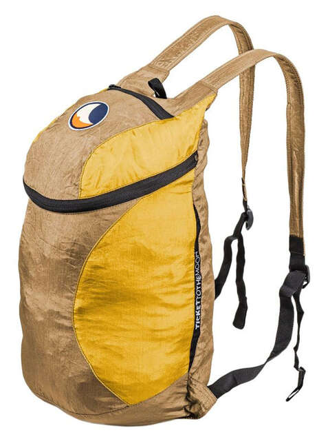 Plecak składany Ticket To The Moon Mini 15 l - brown / dark yellow