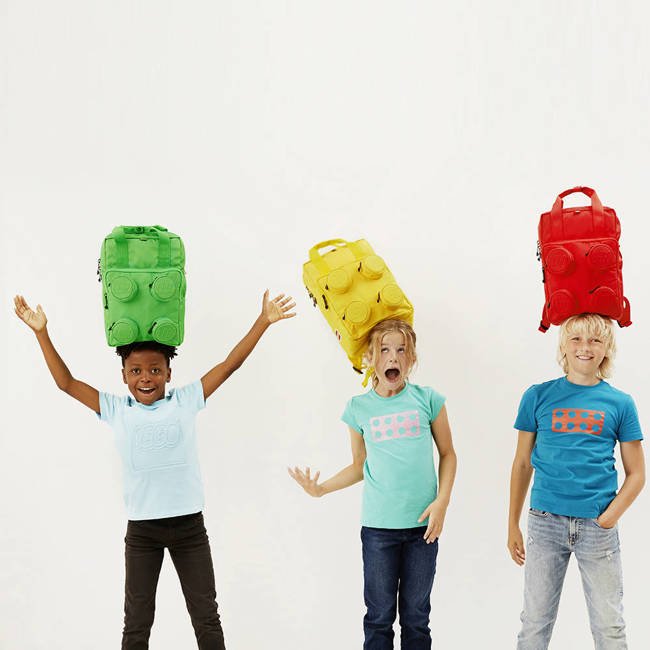 Plecak szkolny Brick 2x2 LEGO - bright red