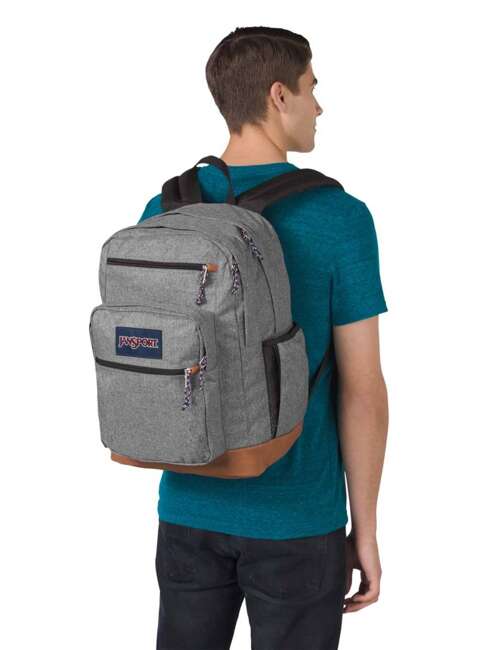 Plecak szkolny JanSport Cool Student - grey letterman poly