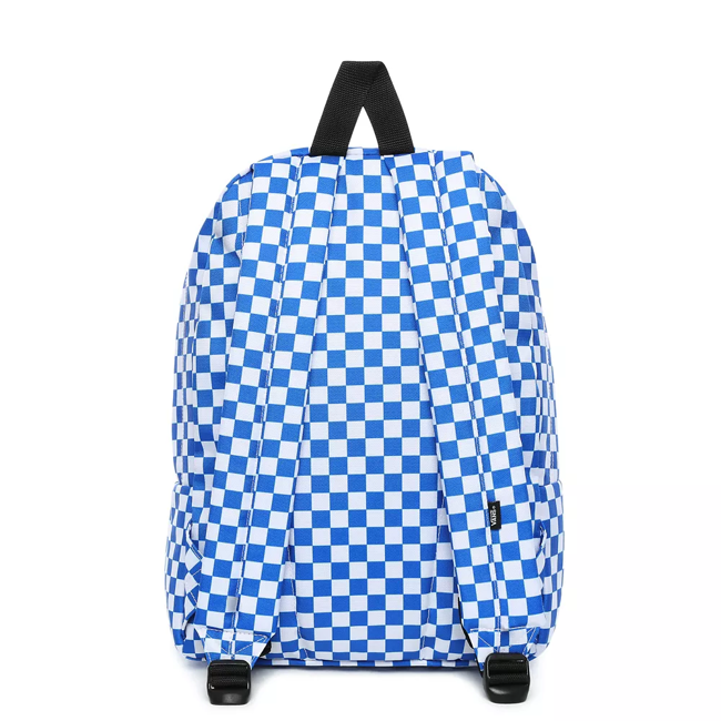 Plecak szkolny Vans New Skool - white blue checkerboard