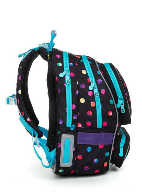 Plecak szkolny dziewczęcy Topgal ALLY klasy 2-5 - kolorowe kropki