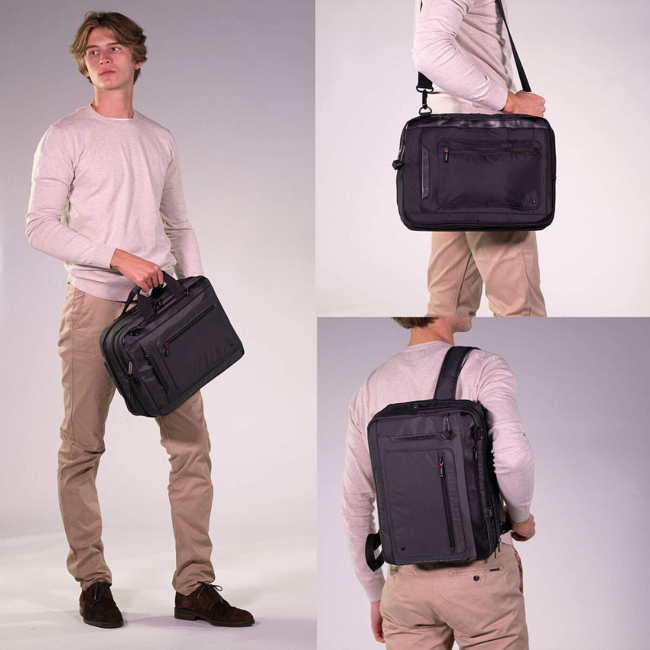Plecak torba na laptopa 15 Hedgren Explicit 3-Way Bag - black