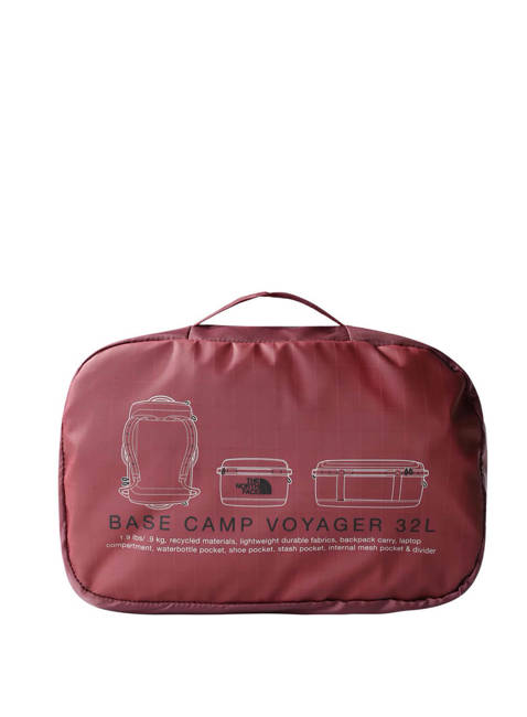 Plecak / torba podróżna The North Face Base Camp Voyager Duffel 32 l - wild ginger / tnf black