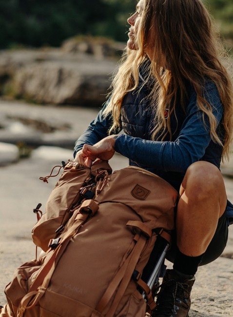 Plecak trekkingowy Fjallraven Kajka 35 S/M - khaki dust