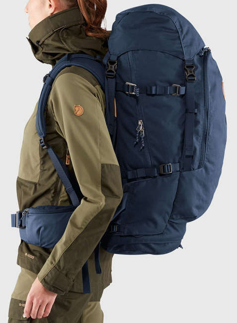 Plecak trekkingowy damski Fjallraven Keb 52 W - storm / dark navy