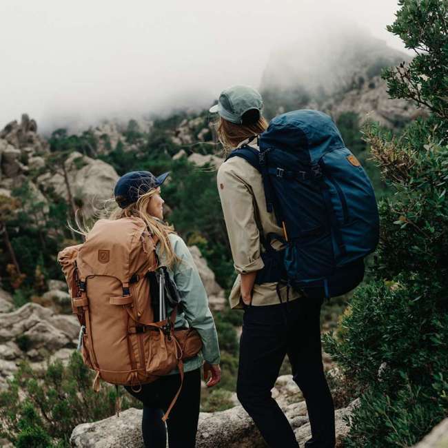 Plecak trekkingowy męski Fjallraven Keb 52 - storm / dark navy