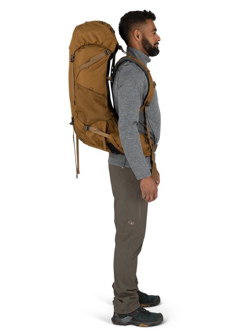 Plecak trekkingowy męski Osprey Rook 50 - histosol brown / rhino grey