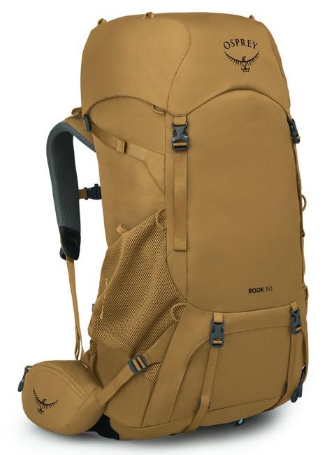 Plecak trekkingowy męski Osprey Rook 50 - histosol brown / rhino grey