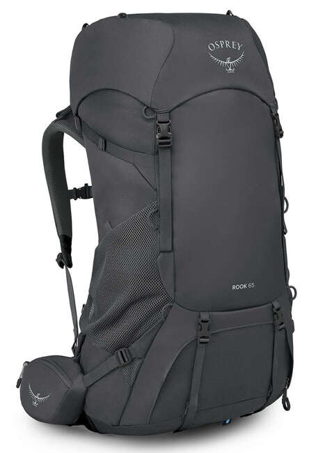 Plecak trekkingowy męski Osprey Rook 65 - dark charcoal / silver lining