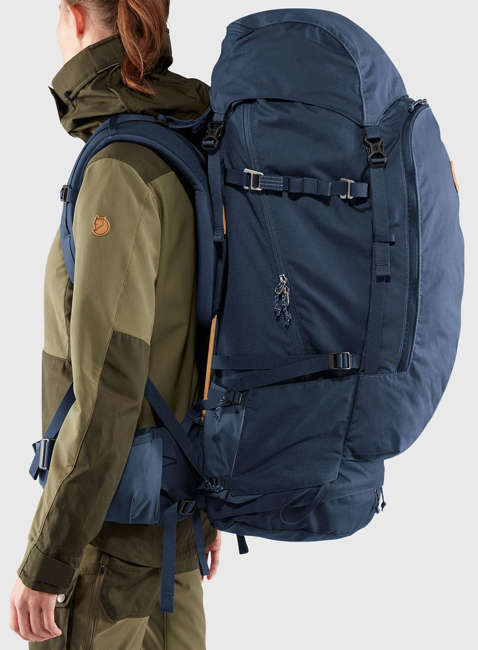 Plecak turystyczny damski Fjallraven Keb 72 W - storm / dark navy