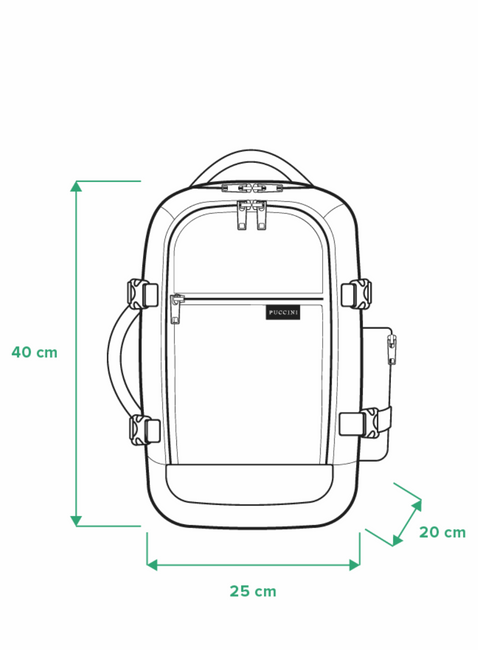 Plecak wielofunkcyjny Puccini Easy 3w1 - czarny