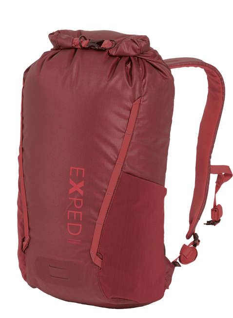 Plecak wodoodporny Exped Typhoon 15 - burgundy / coral