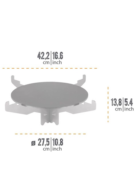 Płyta grillowa do pieca kempingowego Petromax Rocket Stove Grill Plate