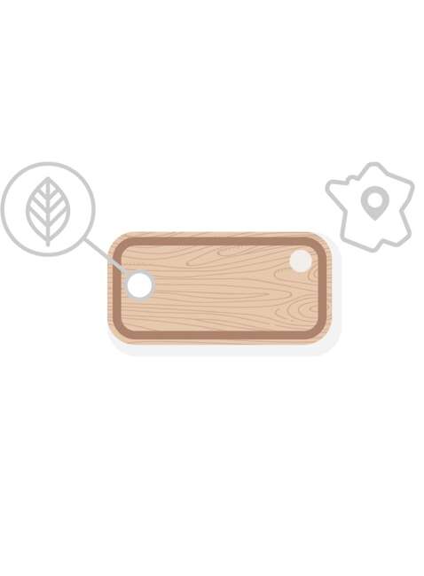 Podróżna deska do krojenia Monbento MB Cut Original - beech wood