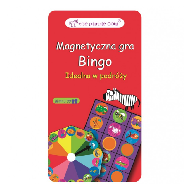 Podróżna gra magnetyczna BingoThe Purple Cow