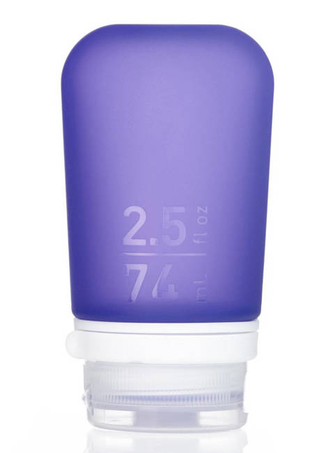 Podróżna silikonowa butelka na płyny Humangear GoToob+ M - purple