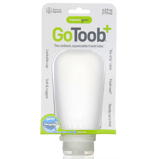 Podróżna silikonowa butelka na płyny Humangear GoToob+ XL - clear