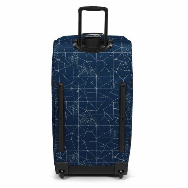 Podróżna torba na kółkach Eastpak Tranverz L - cracked blue