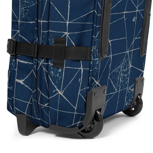 Podróżna torba na kółkach Eastpak Tranverz L - cracked blue