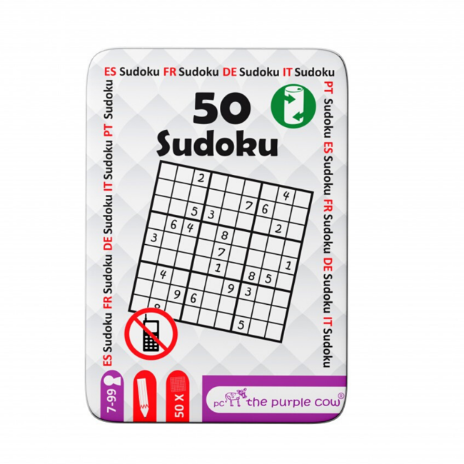 Podróżne łamigłówki The Purple Cow - 50 Sudoku