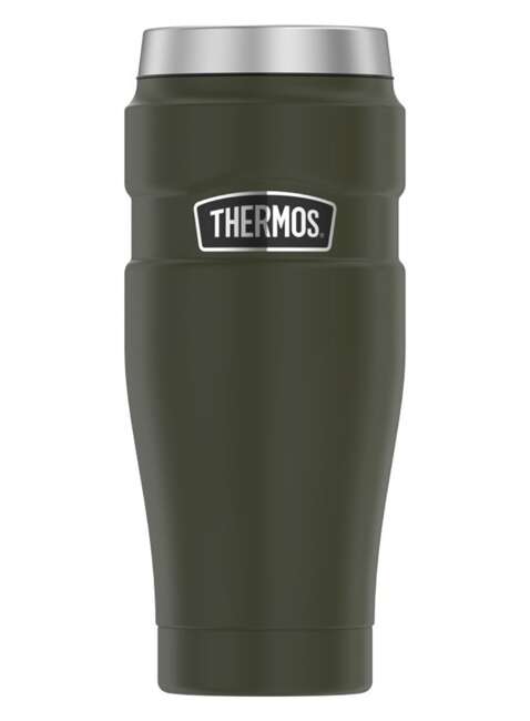 Podróżny kubek termiczny Thermos Stainless King™ 470 ml - green army