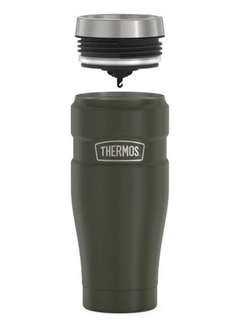 Podróżny kubek termiczny Thermos Stainless King™ 470 ml - green army