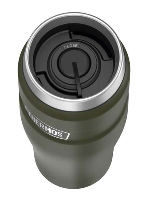 Podróżny kubek termiczny Thermos Stainless King™ 470 ml - green army