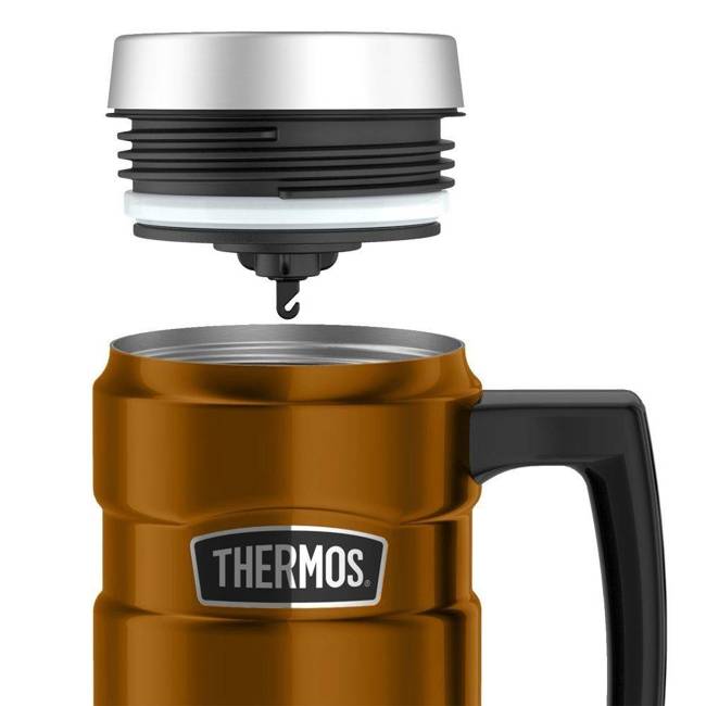 Podróżny kubek z uchwytem 470 ml Thermos Stainless King™ - copper