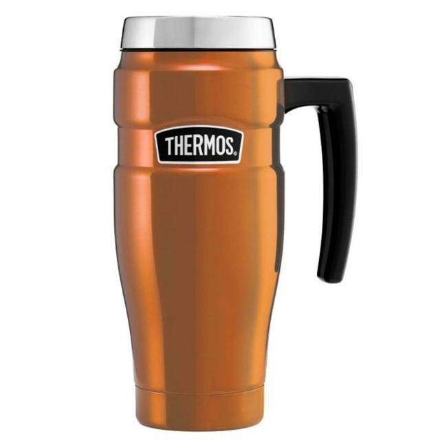 Podróżny kubek z uchwytem 470 ml Thermos Stainless King™ - copper