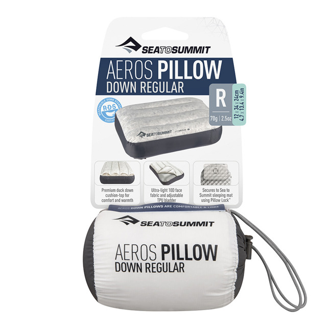 Poduszka Aeros Down Pillow Regular Sea to Summit - grey