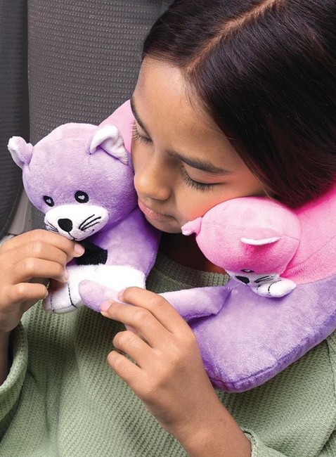 Poduszka podróżna dziecięca Cabeau Evolution Kids Travel Pillow - kitty